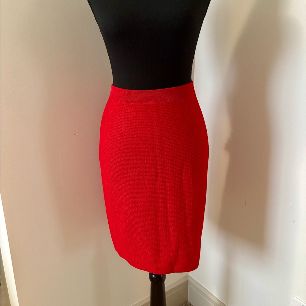 St. John Red Skirt